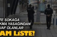 TAM KAPANMADAN MUAF OLANLAR AÇIKLANDI