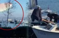 Büyükçekmece’de paramotor tekneye çakıldı