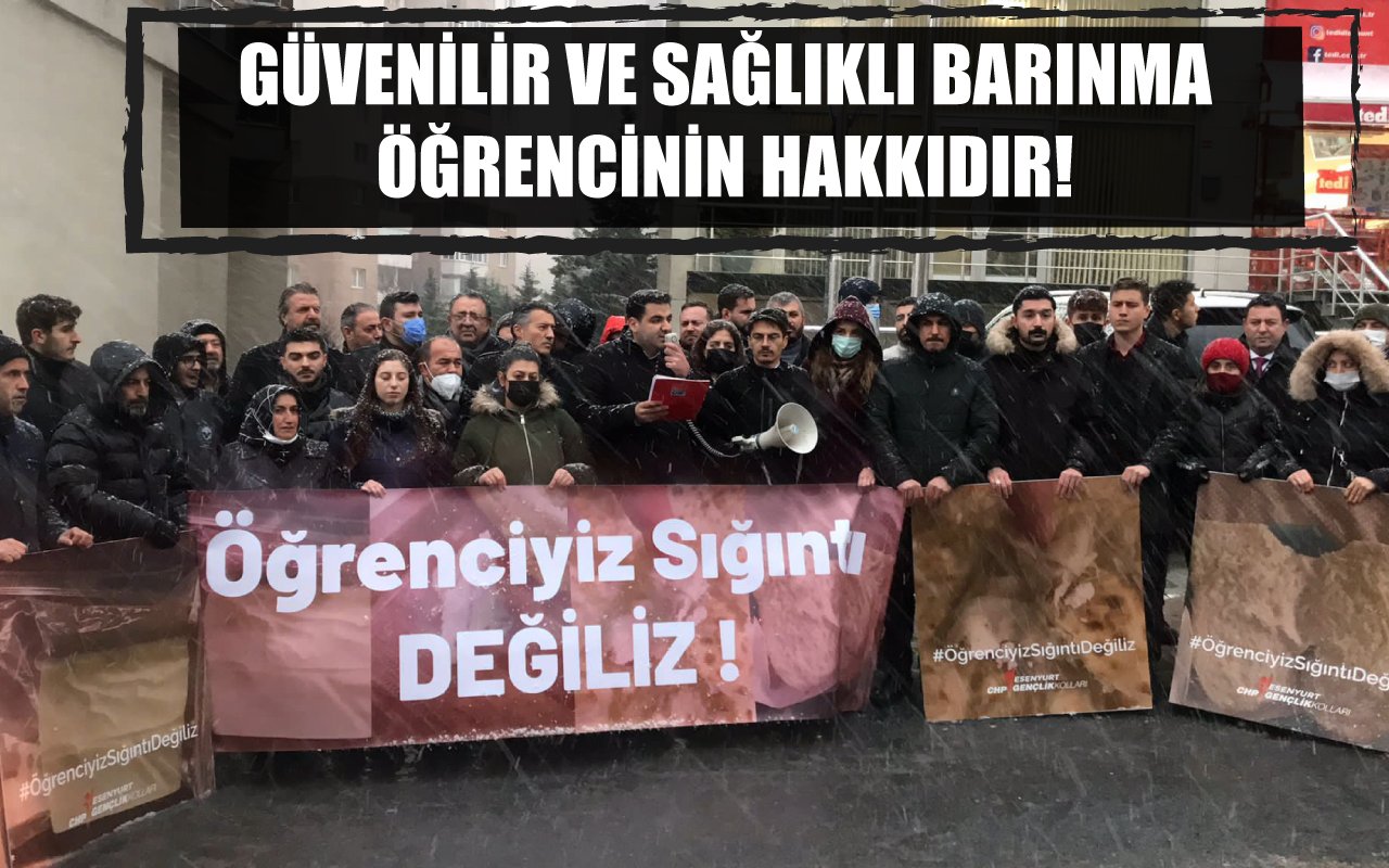 GÜVENİLİR VE SAĞLIKLI BARINMA ÖĞRENCİNİN HAKKIDIR!